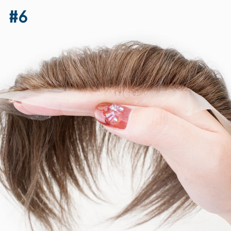 PU-FRONTAL: Men's Frontal Hair Piece for Receded Hairline