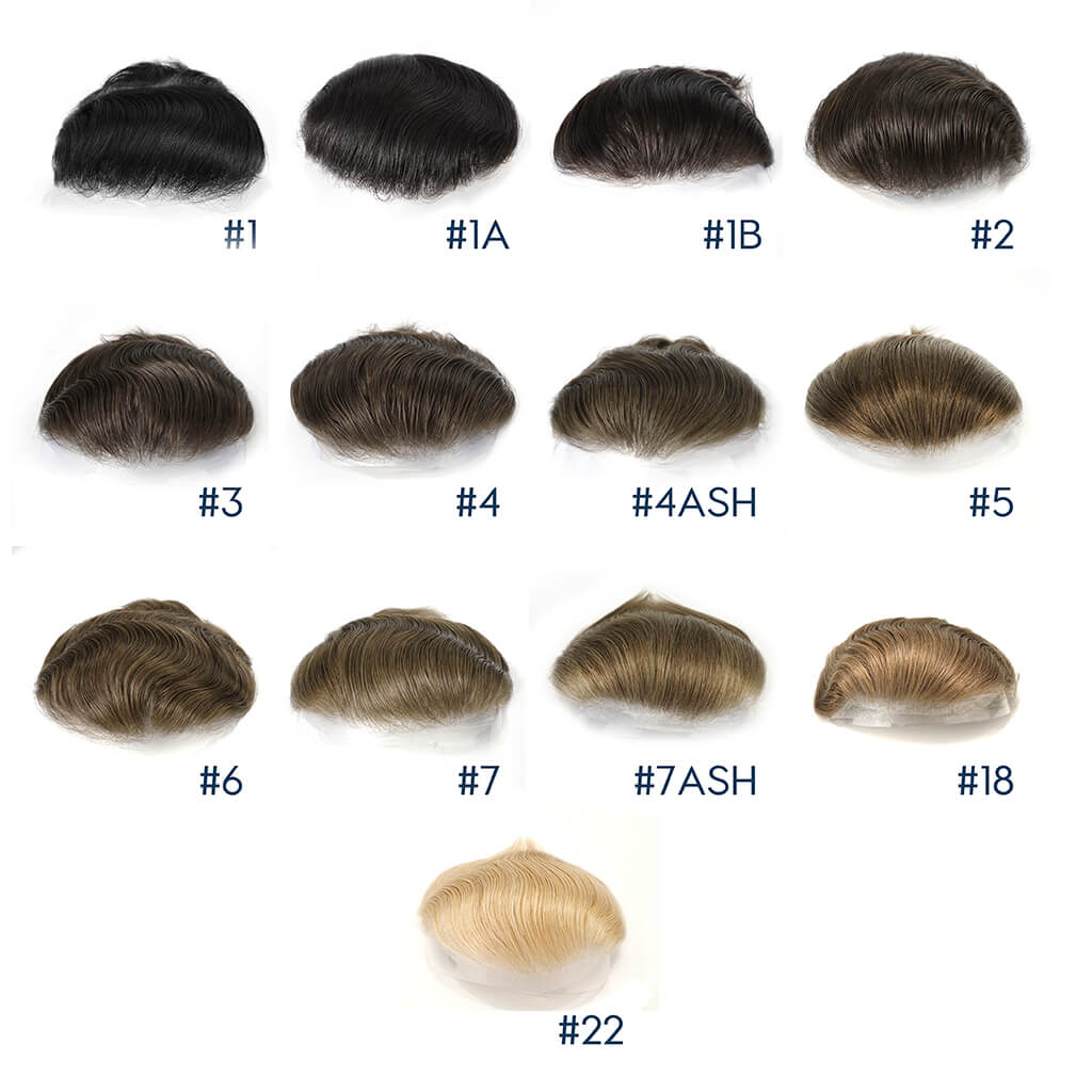 PU-FRONTAL: Men's Frontal Hair Piece for Receded Hairline